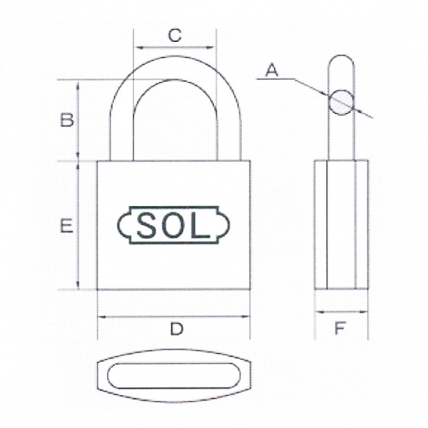 南京錠 SOL 2500-40 | すべての商品 | サッシ部品の販売や通販専門店の
