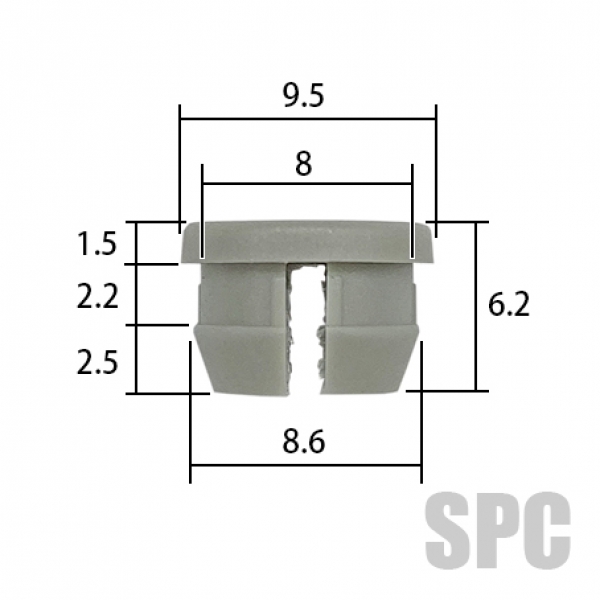 ビル用 穴塞ぎキャップ 8mm用 C124 | サッシ | キャップ・穴塞ぎ・排水 