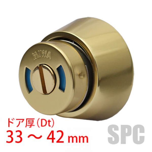 MIWA・非常用表示錠　　　LA用　DT:33～42mm　 　ゴールド色・ブロンズ色