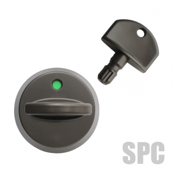 下部防犯サムターン　　　三協-19-554-03KG　WD5116　KG色