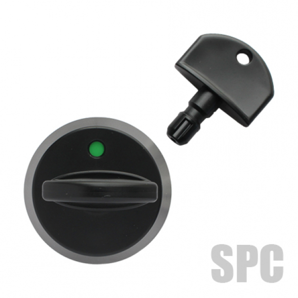 下部防犯サムターン　　　三協-19-554-03KC　WD5116　KC色