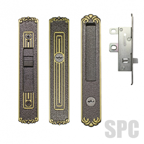 トステム・16-137-05BR 召合内外錠＋戸先内外錠 L1Y41　ユーズド品