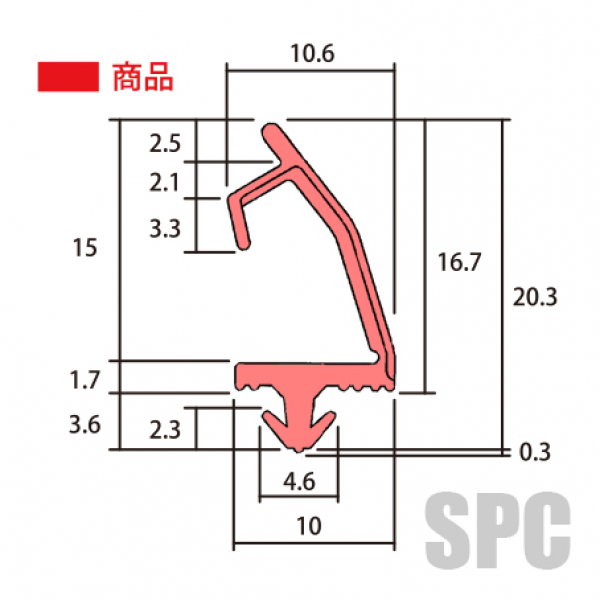 下枠タイト材　PYTB425
