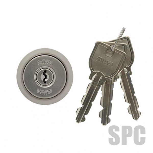 MIWA・U9シリンダー　　　DG用　ステン色　　　　　ユーズド品