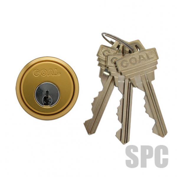 500-1096GD　GOAL・LX　6本ピンシリンダー　　　　ゴールド色