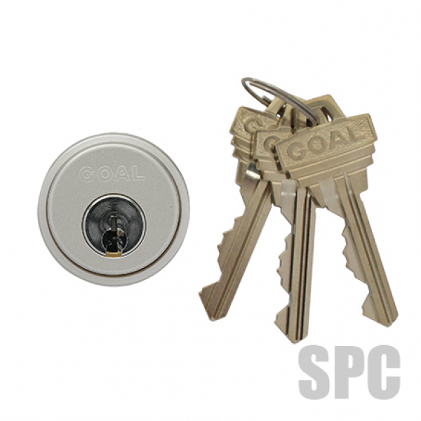 500-1096　GOAL・LX　6本ピンシリンダー　　　　コーティングシルバー色