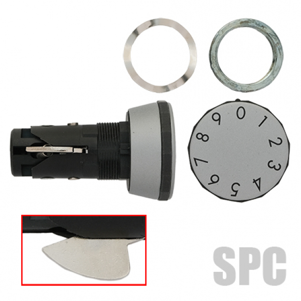 066-97　ポスト錠　　　ナカ工業　　　　　　　　ヨコダイヤル錠