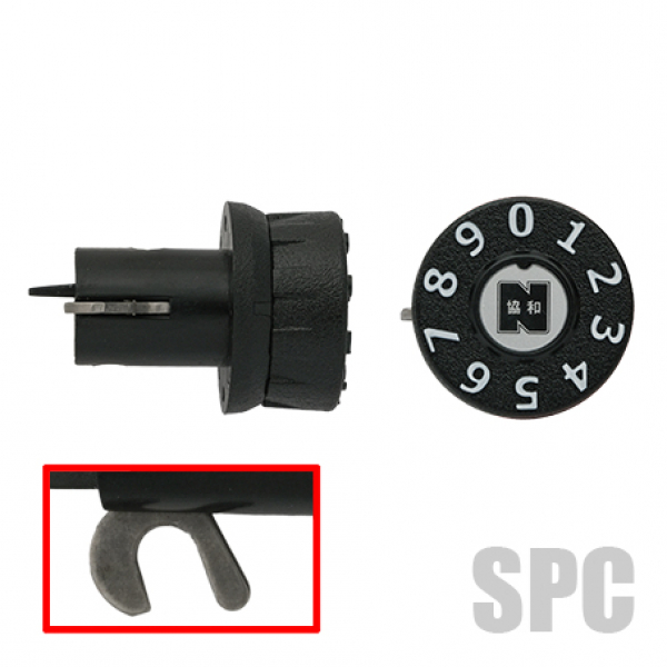 068-03　ポスト錠　　　新協和　ヨコダイヤル錠